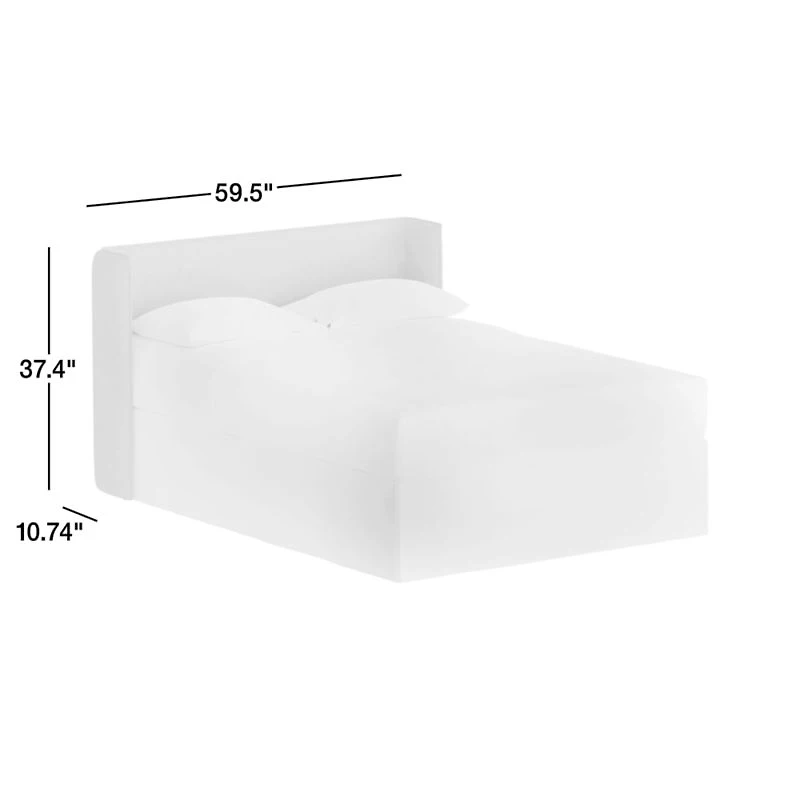 Noa Shelter Jungle Green Upholstered Kids Full Headboard