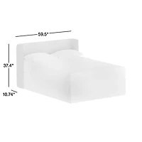 Noa Shelter Jungle Green Upholstered Kids Full Headboard