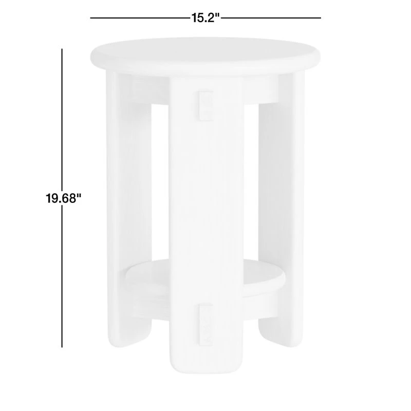 Rowan Natural Wood Round Nursery Side Table