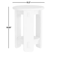 Rowan Natural Wood Round Nursery Side Table