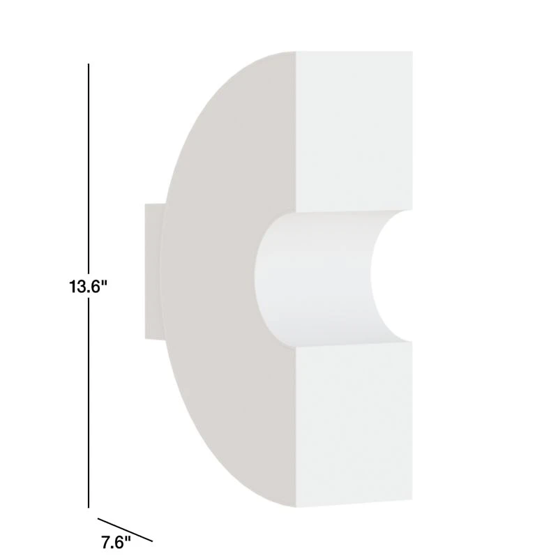 Cali White Alabaster Wall Sconce Light by Brigette Romanek Set of 2
