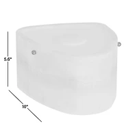 Cloud White Onyx Dual Flush Mount & Wall Sconce Light by Brigette Romanek