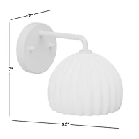 Bea White Ceramic Wall Sconce