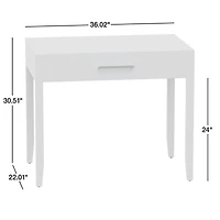 Ever Simple Modular Slate Blue Wood Kids Desk with Drawer