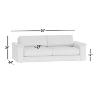 Wythe 92" Leather Sofa