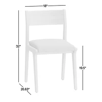 Lakin White Oak Wood Dining Chair