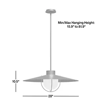Penny Burnished Brass Pendant Light