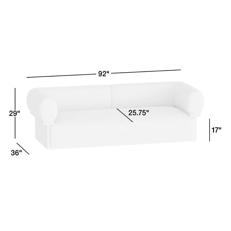 The Malibu 92" Sofa by Brigette Romanek