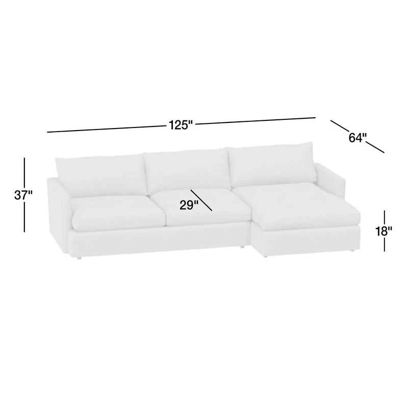 Lounge Deep 2-Piece Sectional Sofa