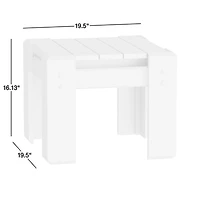 Takagi Black Recycled Outdoor Side Table