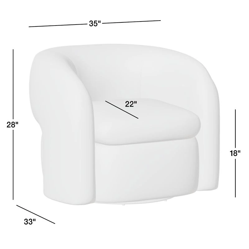 Iso Swivel Accent Chair by Brigette Romanek