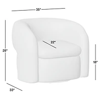 Iso Swivel Accent Chair by Brigette Romanek
