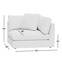 Monterey Upholstered Corner Chair