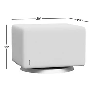 Milo Tan Nursery Gliding Ottoman