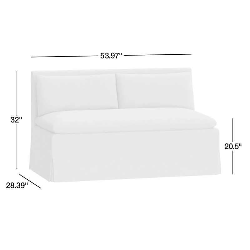 Belmar Grey Dining Banquette Bench