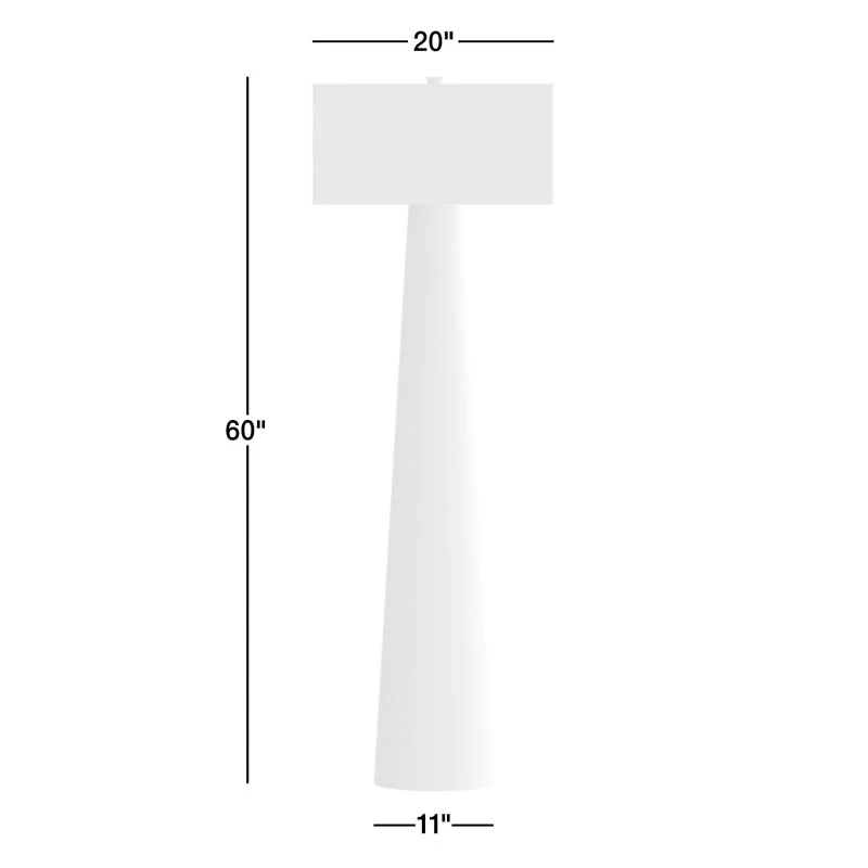 Gains Burlwood Floor Lamp with Linen Shade by Brigette Romanek