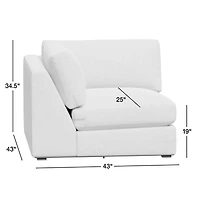 Lakeview Upholstered Corner Chair