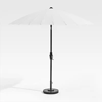 9' Dome White Outdoor Patio Umbrella