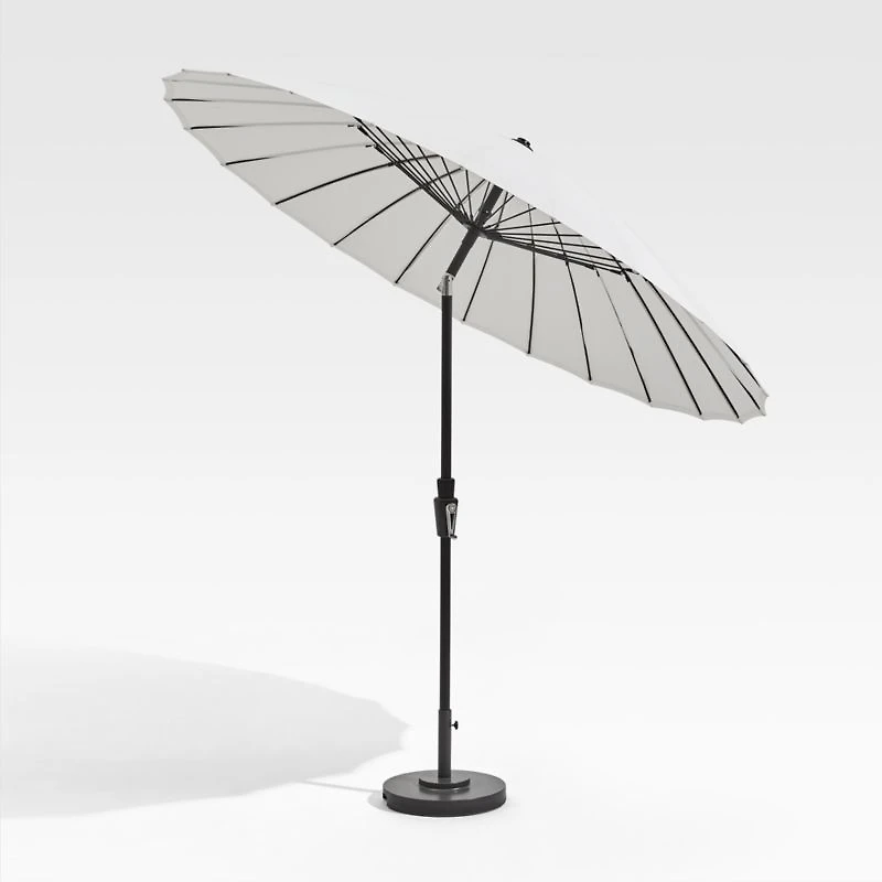 9' Dome White Outdoor Patio Umbrella