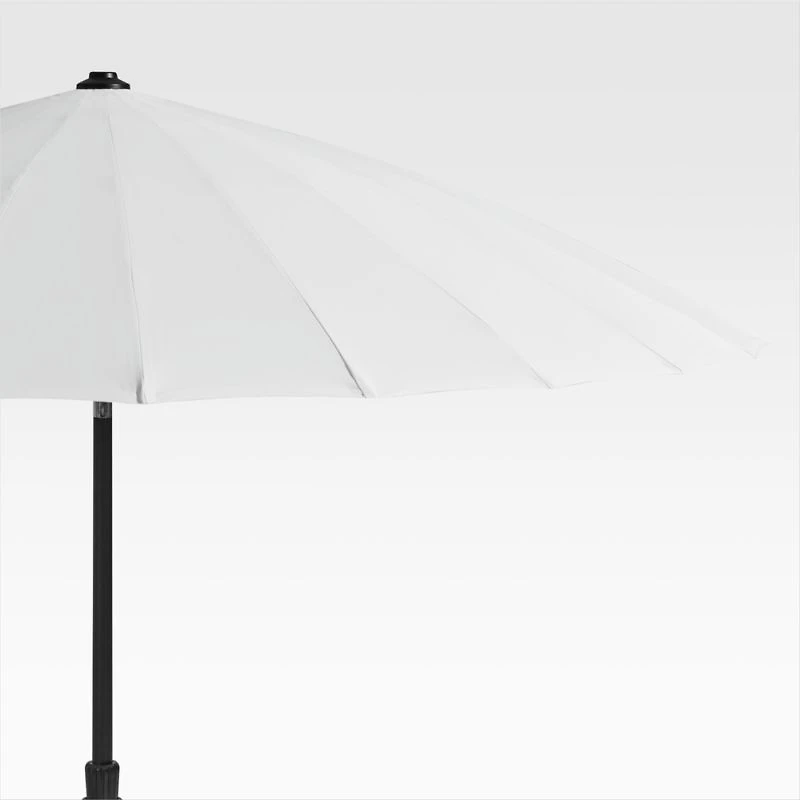 9' Dome White Outdoor Patio Umbrella