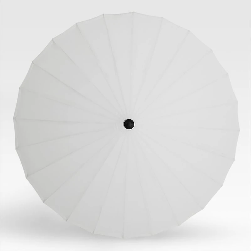 9' Dome White Outdoor Patio Umbrella
