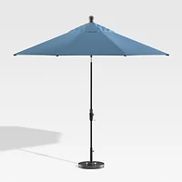 9' Round Sunbrella ® Sapphire Outdoor Patio Umbrella with Black Frame