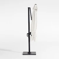 9' Square Canvas Sunbrella® Cantilever Outdoor Patio Umbrella with Black Metal Frame