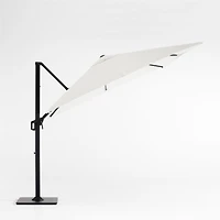 9' Square Canvas Sunbrella® Cantilever Outdoor Patio Umbrella with Black Metal Frame