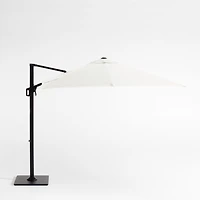 9' Square Canvas Sunbrella® Cantilever Outdoor Patio Umbrella with Black Metal Frame
