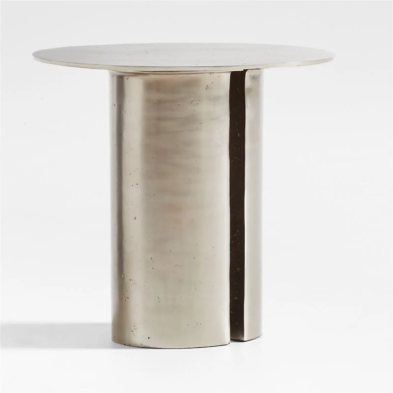 Argent Metal 20" Side Table by Athena Calderone