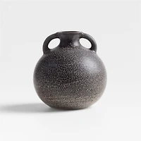 Arrondir Dark Brown Ceramic Vase 5" by Athena Calderone