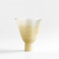 Fleurissant Warm White Onyx Table Lamp by Athena Calderone 9.9"