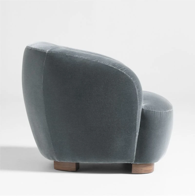 Le Marché Blue Accent Chair by Athena Calderone