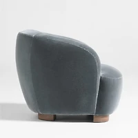 Le Marché Blue Accent Chair by Athena Calderone