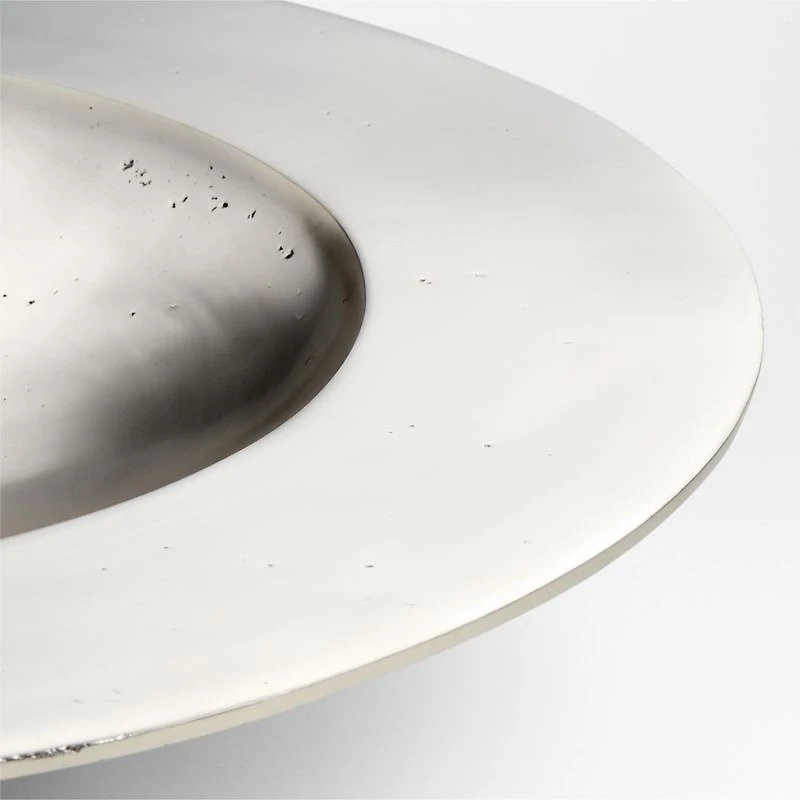 Lustre Large Silver Metal Centerpiece Bowl 20" by Athena Calderone