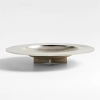 Lustre Large Silver Metal Centerpiece Bowl 20" by Athena Calderone