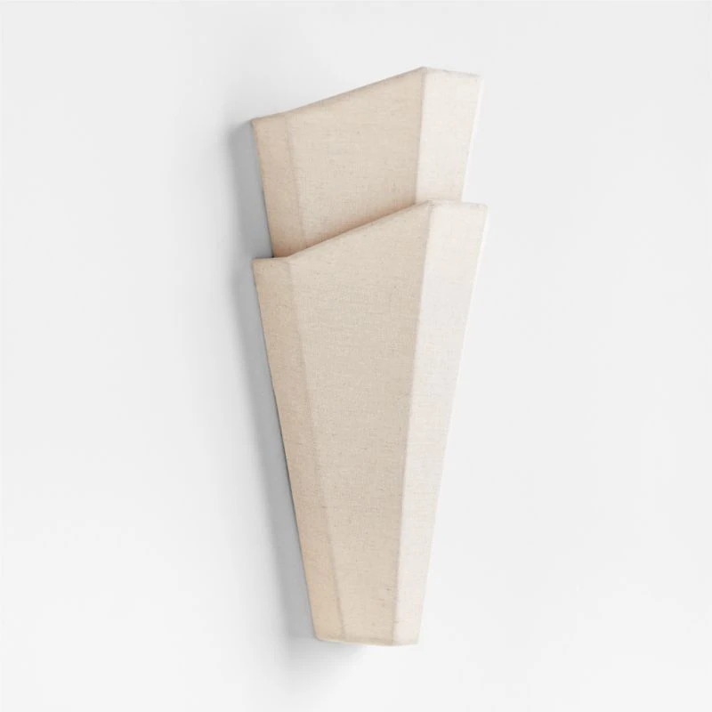 Memoria Linen Fabric Wall Sconce Light by Athena Calderone