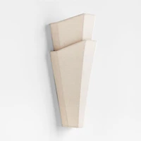 Memoria Linen Fabric Wall Sconce Light by Athena Calderone