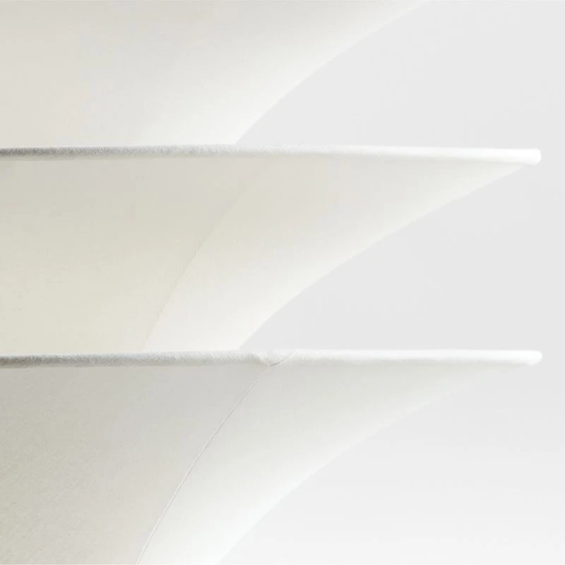 Trésor Three Tiered Fabric Pendant Light by Athena Calderone