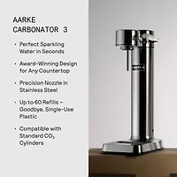 Aarke Carbonator III Stainless Steel Sparkling Water Maker