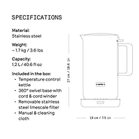 Aarke Stainless Steel Electric Kettle