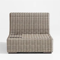 Abaco Resin Wicker Armless Outdoor Chair