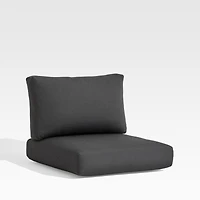 Abaco Soot Grey Sunbrella ® Outdoor Lounge Chair Cushion