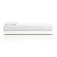 Abridged White Glaze Kids Full Trundle Bed