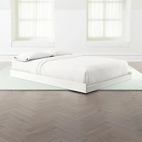 Abridged White Glaze Kids Full Trundle Bed