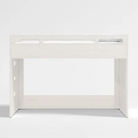 Abridged White Glaze Kids Full Trundle Bed