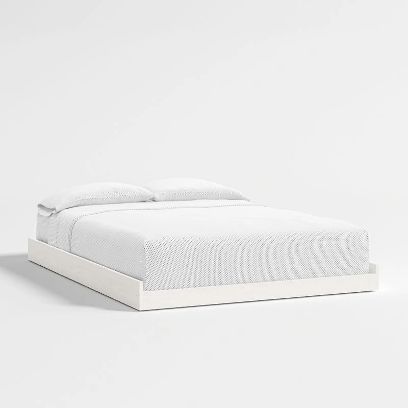 Abridged White Glaze Kids Full Trundle Bed