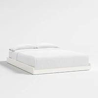 Abridged White Glaze Kids Full Trundle Bed