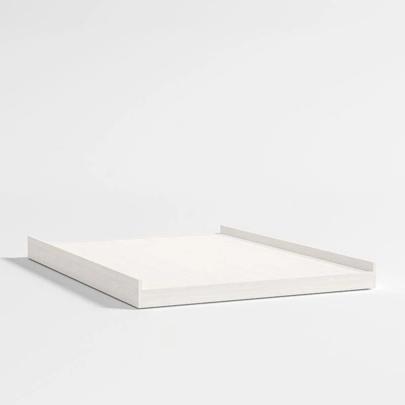 Abridged White Glaze Kids Full Trundle Bed