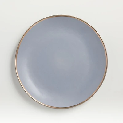 Addison Grey Gold Rim Dinner Plate